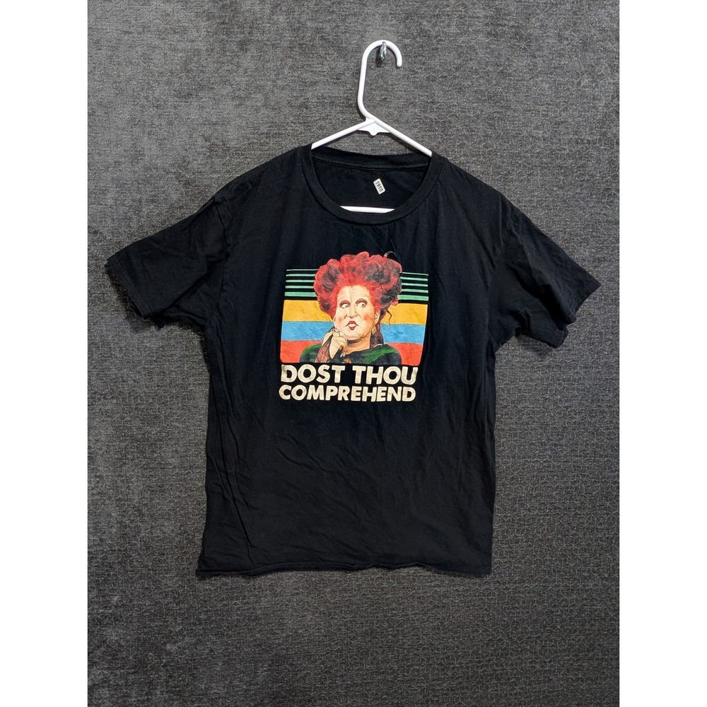 Hocus Pocus Winifred Sanderson Dost Thou Comprehend Graphic T-Shirt Black XL